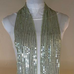 Beautiful light sequin scarf! Brand new!